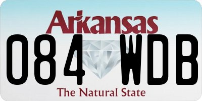 AR license plate 084WDB