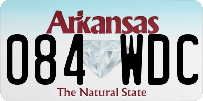 AR license plate 084WDC