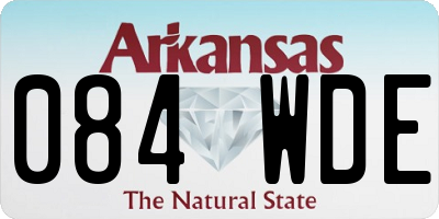 AR license plate 084WDE