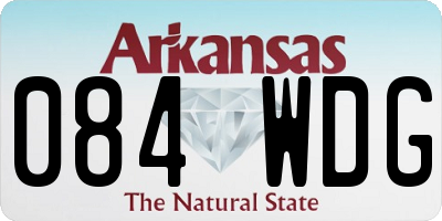 AR license plate 084WDG