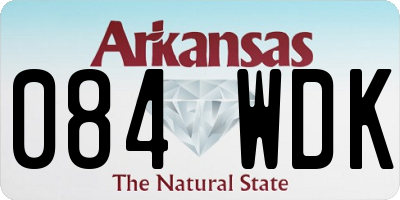 AR license plate 084WDK