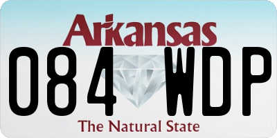 AR license plate 084WDP