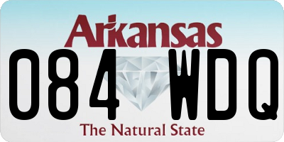 AR license plate 084WDQ