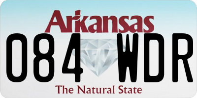 AR license plate 084WDR