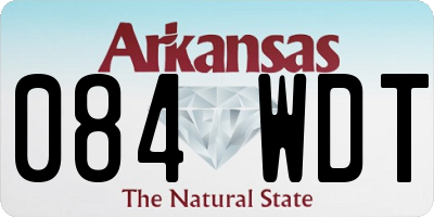 AR license plate 084WDT