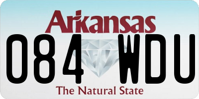 AR license plate 084WDU