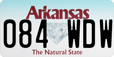 AR license plate 084WDW
