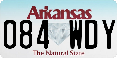 AR license plate 084WDY