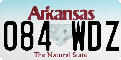 AR license plate 084WDZ