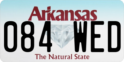 AR license plate 084WED