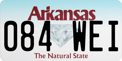 AR license plate 084WEI