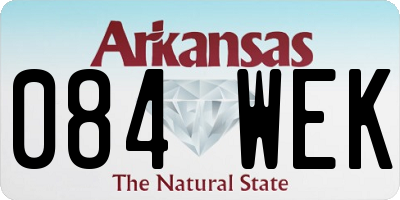 AR license plate 084WEK