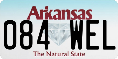 AR license plate 084WEL