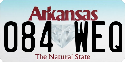 AR license plate 084WEQ