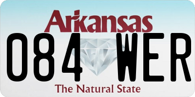 AR license plate 084WER
