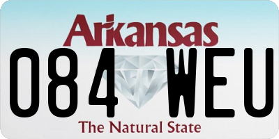 AR license plate 084WEU