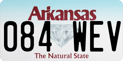 AR license plate 084WEV