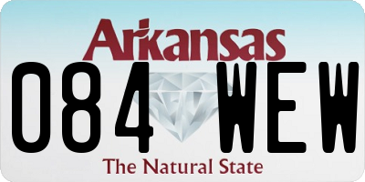 AR license plate 084WEW