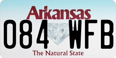AR license plate 084WFB