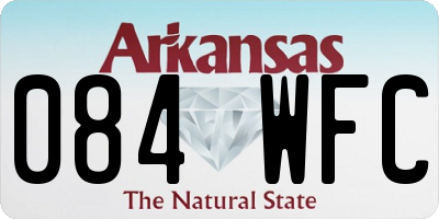 AR license plate 084WFC