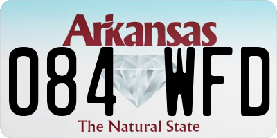 AR license plate 084WFD