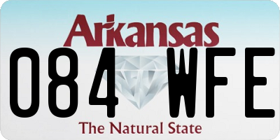 AR license plate 084WFE