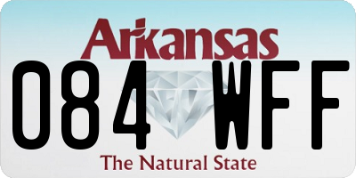AR license plate 084WFF