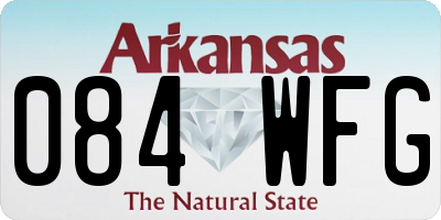 AR license plate 084WFG