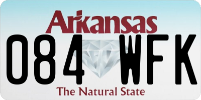 AR license plate 084WFK