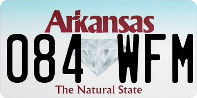 AR license plate 084WFM