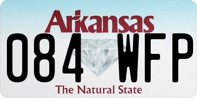 AR license plate 084WFP