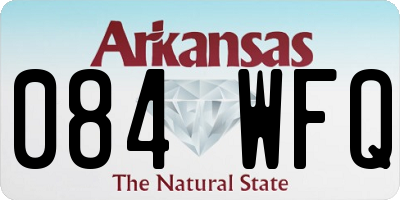 AR license plate 084WFQ