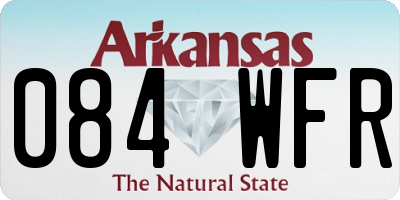 AR license plate 084WFR