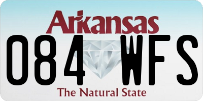 AR license plate 084WFS