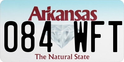 AR license plate 084WFT