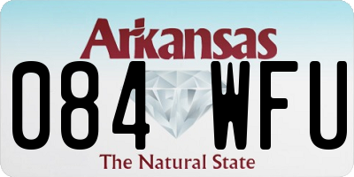 AR license plate 084WFU