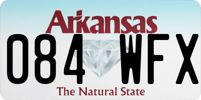 AR license plate 084WFX