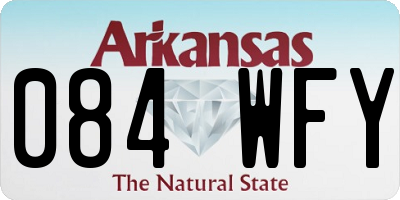 AR license plate 084WFY
