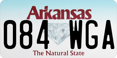 AR license plate 084WGA
