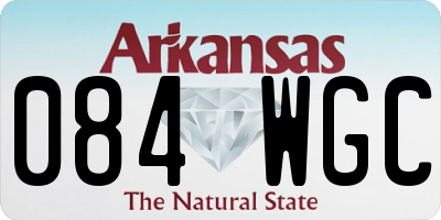 AR license plate 084WGC
