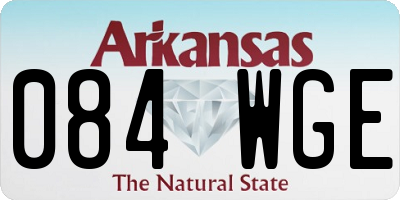 AR license plate 084WGE