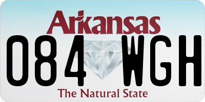 AR license plate 084WGH