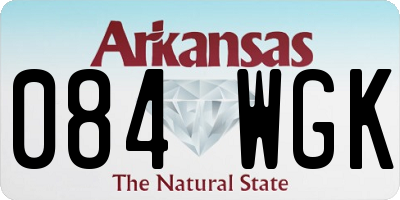 AR license plate 084WGK