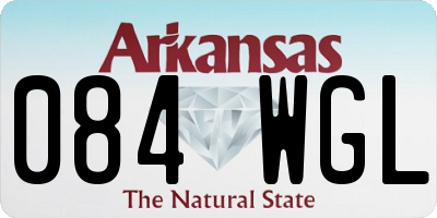 AR license plate 084WGL