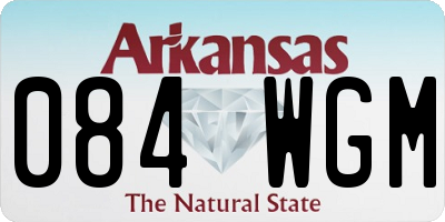 AR license plate 084WGM