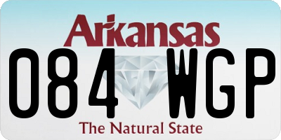 AR license plate 084WGP