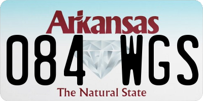 AR license plate 084WGS
