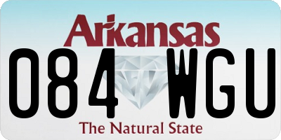 AR license plate 084WGU