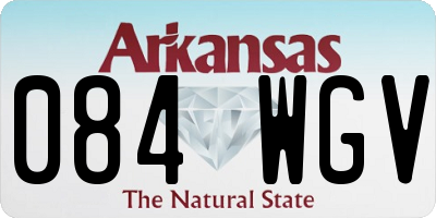 AR license plate 084WGV