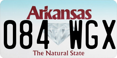 AR license plate 084WGX